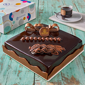 Glacea chocolate  Cake - Size 25X25 - Exception Pastry - Egypt 