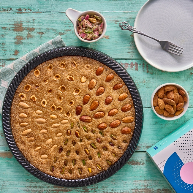 Basbousa With Mixed Nuts-Forma - Exception Pastry - Egypt 