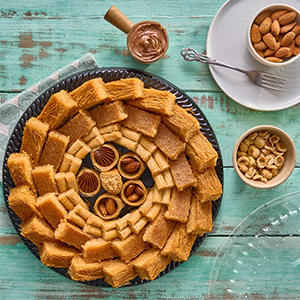 Round Oriental Dessert - Grant Plate - Exception Pastry - Egypt 