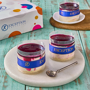 Blueberry Yogurt Ice Cream- Piece - Exception Pastry - Egypt 