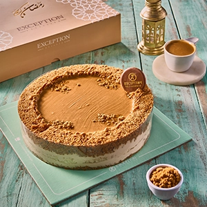 Lotus kunafa cake-Size 22 - Exception Pastry - Egypt 